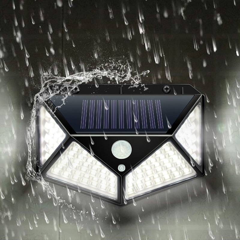 Garden Solar Lamp - PIR Motion Sensor LED Outdoor Light