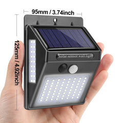 Garden Solar Lamp - PIR Motion Sensor LED Outdoor Light