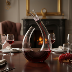 Crystal U-shaped 1500ml Wine Decanter