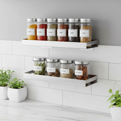 Kitchen Self-Adhesive Wall-Mounted Spice Organizer
